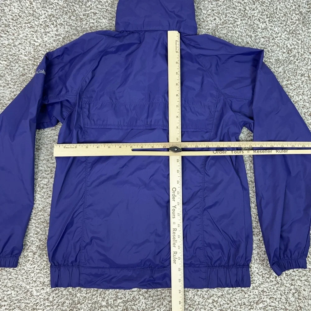 Columbia Jacket Mens Small‎ Blue Full Zip Windbreaker Lightweight Hiking Gorp